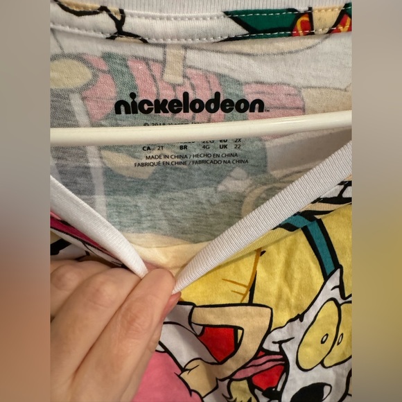 Nickelodeon Retro 90s Cartoon Characters Throwback Plus Size Tee T-shirt top 2x - Picture 5 of 9
